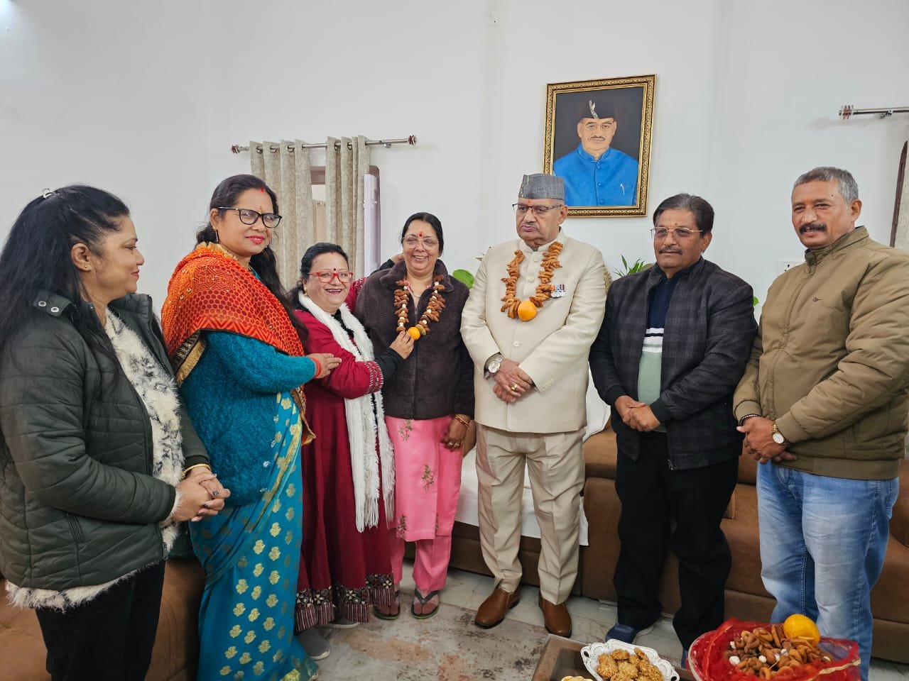 मकर संक्रांति व घुघुतिया त्यार पर्व पर कुर्मांचल परिषद के सदस्यों ने कैबिनेट मंत्री गणेश जोशी को दी शुभकामनाएं