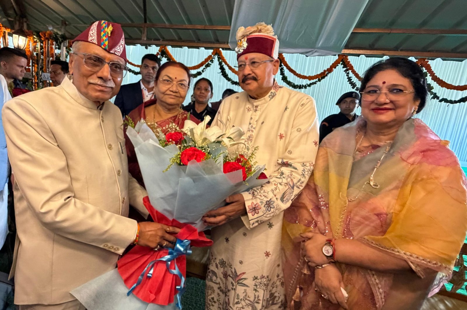 महाराज ने की नवनियुक्त राज्यपाल से शिष्टाचार भेंट